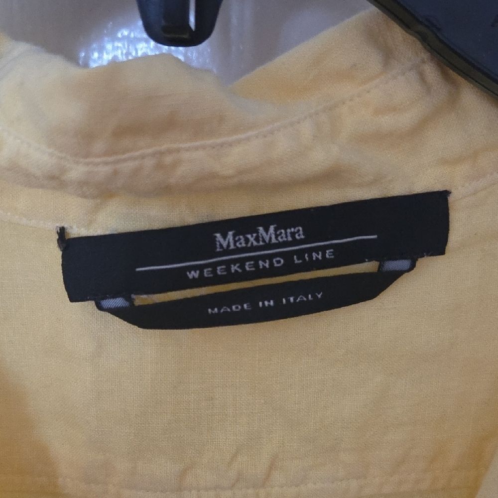 MaxMara Yellow Weekend Line Shirt - Picture 2 of 3